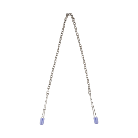 Chained Nipple Clamps - Purple