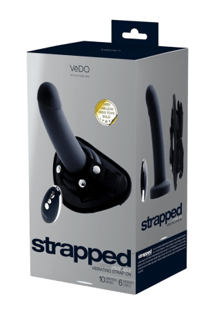 Strapped Remote Controlled Vibrating Strap On