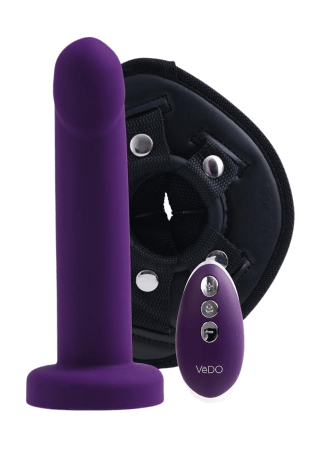 Strapped Remote Controlled Vibrating Strap On