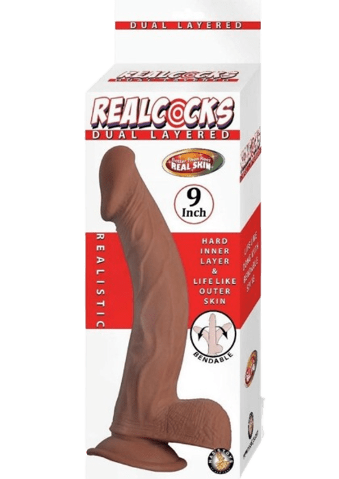Realcocks Dual Layered Bendable Dildo 9"