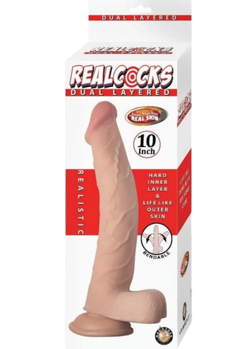 Realcocks Dual Layered Bendable Dildo 10"