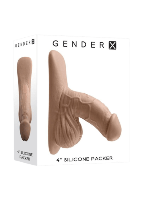 Gender X Silicone Packer Dildo 4" - Caramel