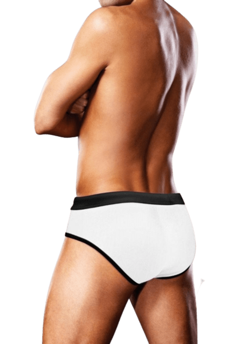 Prowler White Oversized Paw Swimming Brief