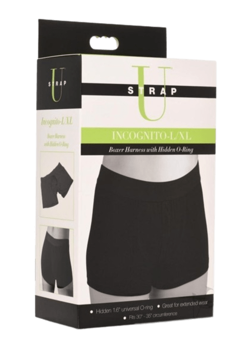 Strap U Incognito Boxer Harness with Hidden O-Ring - L/XL