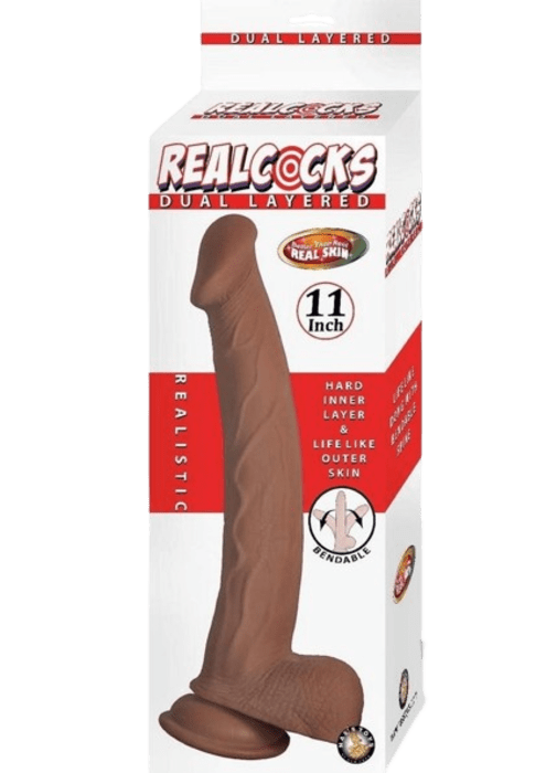 Realcocks Dual Layered Bendable Dildo 11"