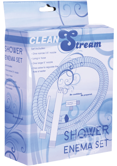 CleanStream Shower Enema Set - Silver