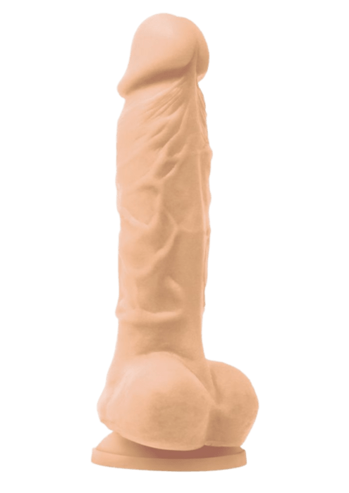 Colours Pleasures Silicone Vibrating Dildo with Balls 5"