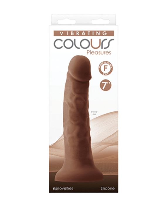 Colours Pleasures Silicone Vibrating Dildo 7"