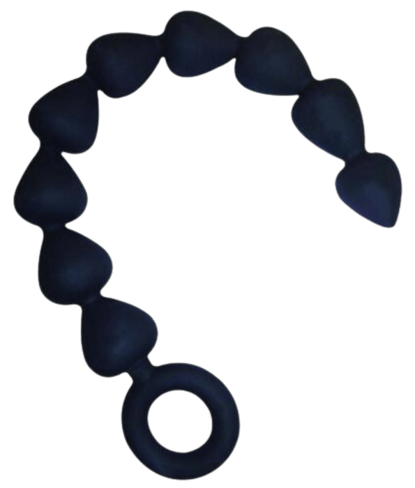 Sex & Mischief Silicone Anal Beads - Black