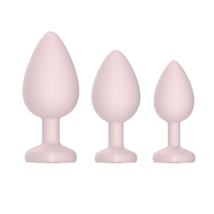 Three Piece Butt Plug Beginner Set