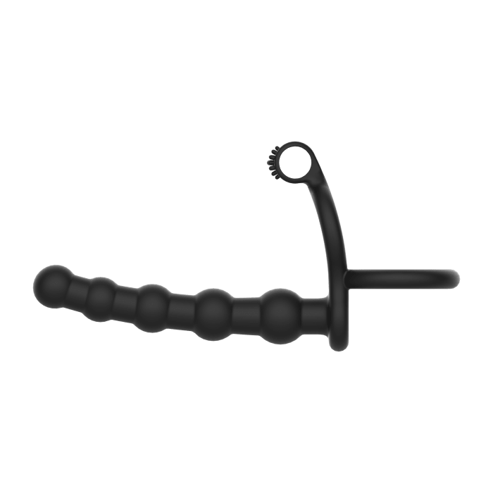 Beaded Cock Ring - Ultimate Vibrating Double Penetration Beads