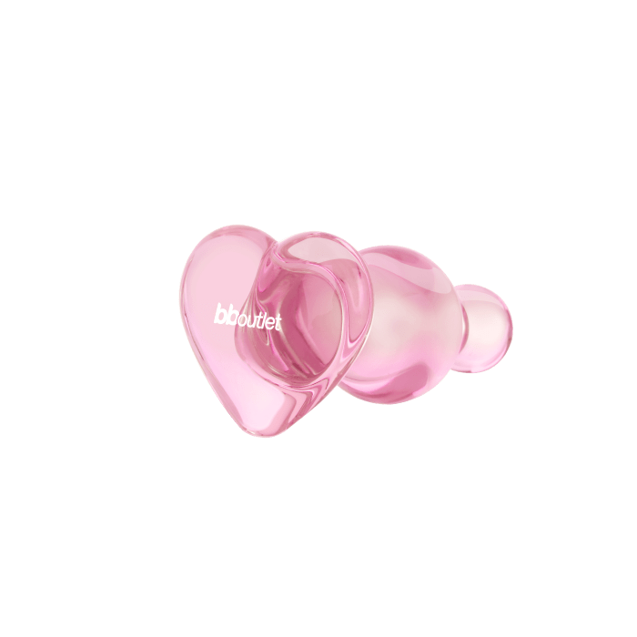 Small Glass Pink Butt Plug