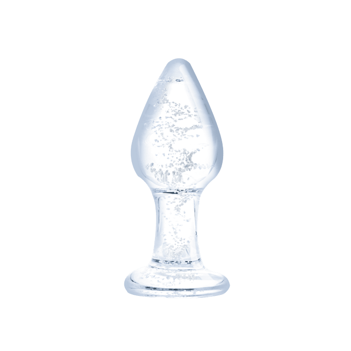Glass Butt Plug with Long Stem 2.75"