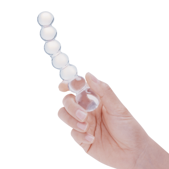 Glass Anal Beads 5"