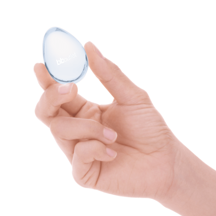 2pc Glass Egg Set