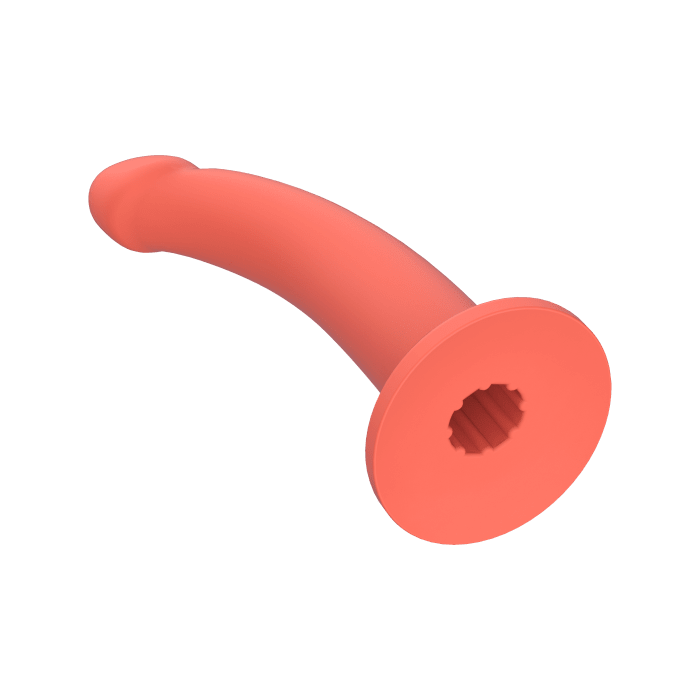 Curved - Medium Strap on and Suction Cup Dildo 6.25"