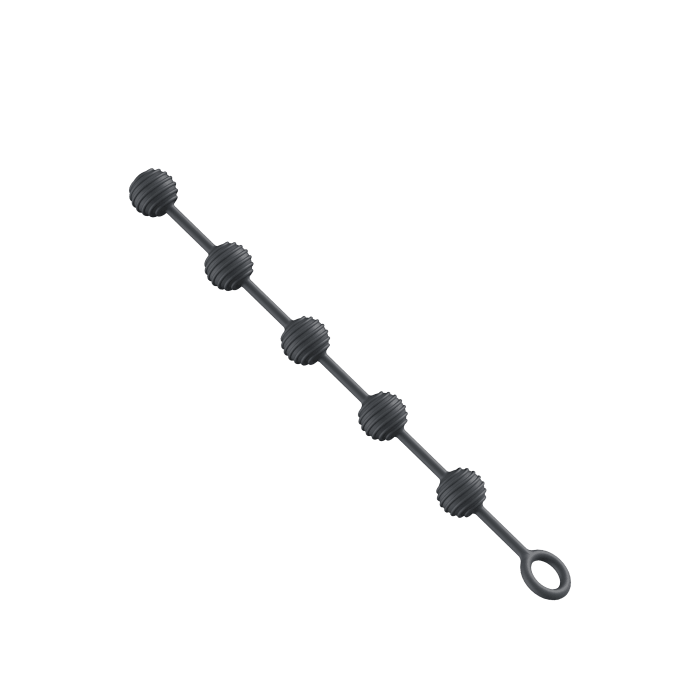 Small Beaded Rope Anal Beads with Loop