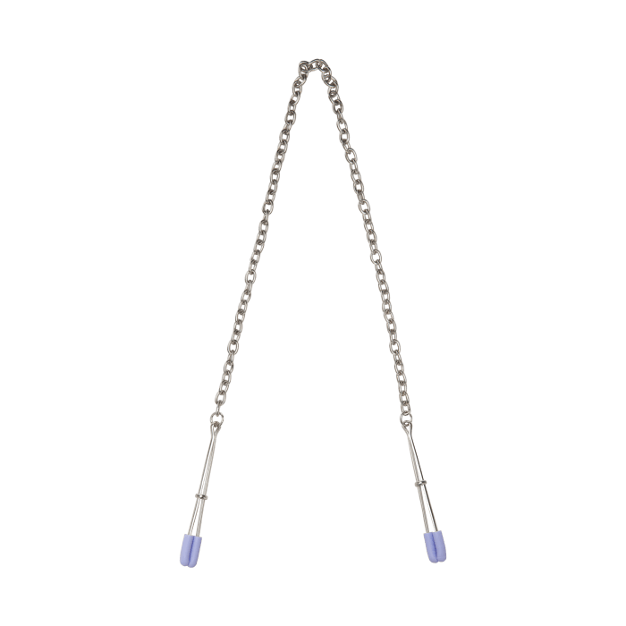 Chained Nipple Clamps - Purple