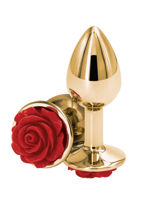 Rear Assets Gold Rose Butt Plug - Small