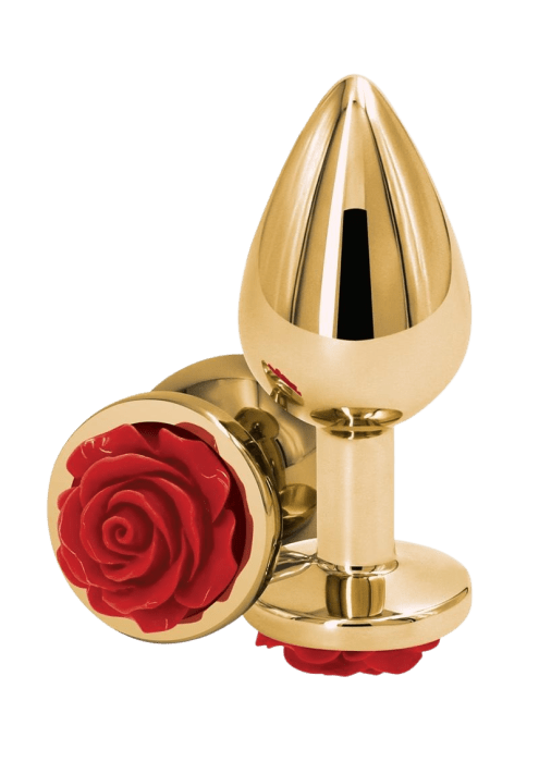 Rear Assets Gold Rose Butt Plug - Medium